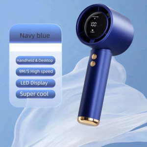 K2 PRO Rechargeable Mini Handheld Fan 8000mAh 100Level Adjustment Visual Wind Speed PowerLED Display