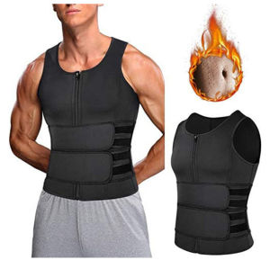 【Fast delivery】Men Body Shaper Waist Trainer Sauna Suit Sweat Vest Slimming Underwear Weight Loss Shirt Fat Burner Workout Tank Tops Shapewear