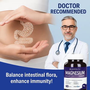 Magnesium Complex Supplement with Zinc and Vitamin D Supports Muscle Recovery Bone Health and Stress Relief