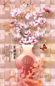TRANH DÁN TƯỜNG BÌNH HOA TRANG TRÍ NHÀ ĐẸP 70CM*120CM