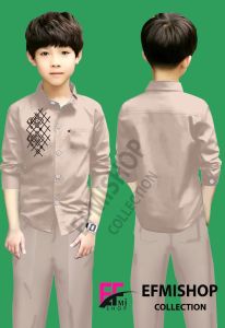 Kemeja Anak Laki TOM BROWNIES-XR-BATIK tangan pendek