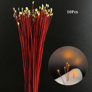 FELIZ 10Pcs HO N OO Scale 0805LED SMD Wire  Light 10 Colors Red Black Line Pre-soldered Micro Railway Decoration  21.25mm Model Train  Light