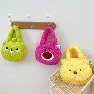 Strawberry Bear Bag Plush Winnie The Pooh Japanese Style Cute Handbag Going Out Portable Handbag