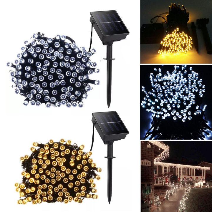 12M Solar Christmas Lights Outdoor Waterproof Solar Powered Led String ...