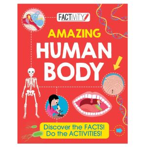 Factivity Amazing Human Body Book to learn with fun illustrations and activities for children ages 5-9