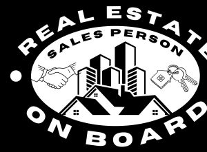 REAL ESTATE SALES PERSON On Board Stickers  7x10cm for Cars & Motorcycles Waterproof Durable Eco Solvent Ink Nextjet 3M Vinyl Flexible Weatherproof Easy Application