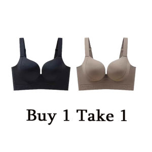 XUNDD Womens Plus Size Seamless Bra Simple And Comfortable Push Ups Anti Sagging Underwear size 34-44