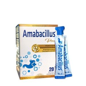 [HÀNG CHÍNH HÃNG] Men tiêu hóa AMABACILLUS PRO - Giúp bổ sung lợi khuẩn cho đường ruột  chống rối loạn tiêu hóa  đầy hơi khó tiêu - Hộp 20 gói