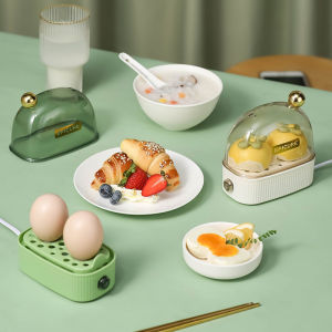 Nồi hấp điện đa năng 1 lớp nồi hấp trứng mini thiết kế 2 tầng giữ chè biến đồ nhiều món cùng lúc