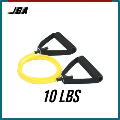 JBA Resistance Band With Handle 5 Levels 10-30lbs TPE Elastic Band For Workout Bands For Women Length 120cm Fitness Strap