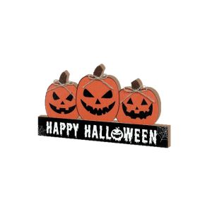GIORGIONE Cute Fall Pumpkin Table Decor Decorative Wooden Halloween Ornaments Crafts Funny Pumpkin Table Sign Farmhouse