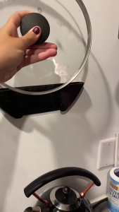 3 Pieces Pan Lid Organizers Pot Lid Rack for Kitchen Cabinets Universal Fit for 6 to 13.5 Inch Lids Easy Installation