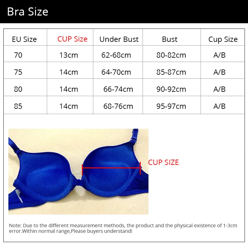 ECMLN Trendy Women Front-closed Sexy Deep V Cup Bras for Women