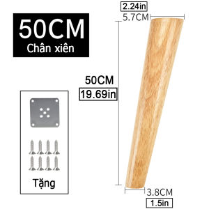 Nobao Gỗ Cao Cấp Chân Sofa Gỗ Cao Su Chân Bàn Xiên Nón Tủ Quần Áo Chân Giường Phong Cách Bắc Âu Chân Đồ Nội Thất Thay Thế