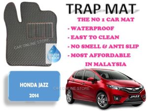 For Honda Jazz TrapMat Customize Car Floor Mat 100% Waterproof Anti Slip Easy to Clean(Front & Rear) - For Honda Accessories