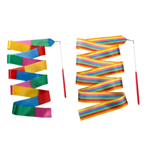 Đầy màu sắc phòng tập thể dục Ribbon với que Thể dục dụng cụ Ribbon Đũa Phép cho nghệ thuật nhảy múa băng ruy băng thể dục cho trẻ em