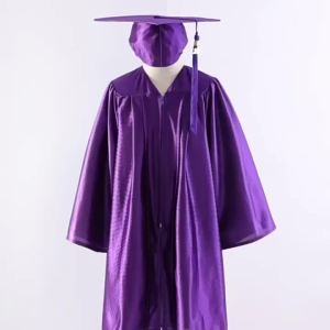 Childrens Doctoral Robe Kindergarten Graduation Season Costume Elementary School Student Bachelors Robe Doctoral Cap Photo Class Uniform Set Formal Wear