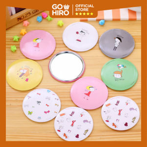 Cermin Bulat Karakter / KaCermin Bulat Karakter / Kaca Cermin Make Up Mini Travelling Motif Kartun