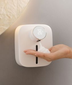 320ML All-mounted Soap Dispenser USB Rechargeable Liquid Soap Dispensers Digital Display Foam Hand Sanitizer Machine