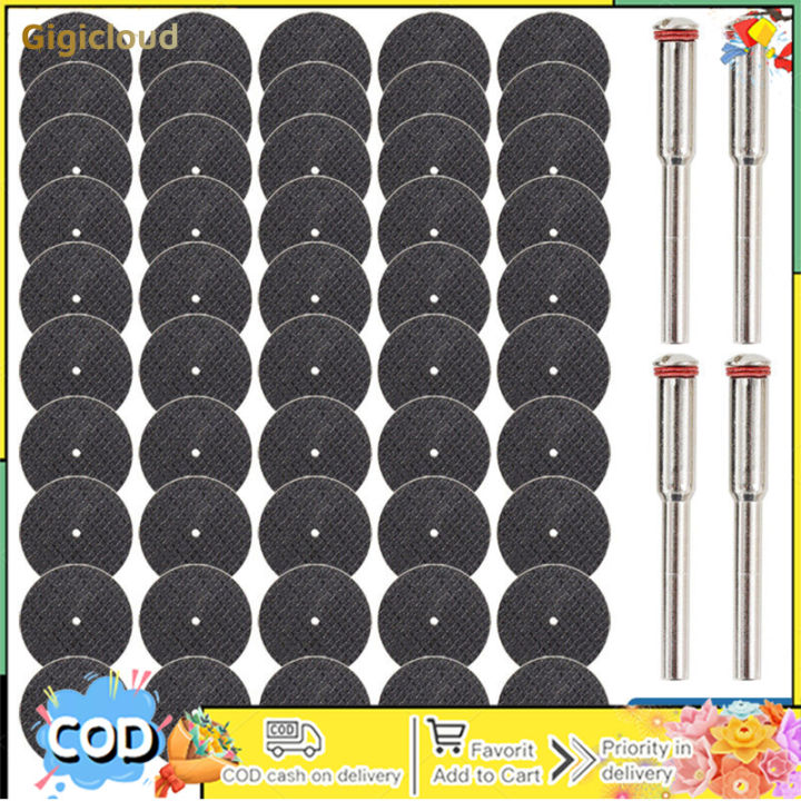 54 PCS Rotary Tool Cut Off Wheels With 4 Mandrels Rotary Fiberglass Reinforced Cutting Wheel