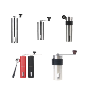 Rusts Resistant Coffee Mill 304 Stainless Steels Grinder Ceramic Burr Coffee Grinding Tool with Adjustable Coarseness