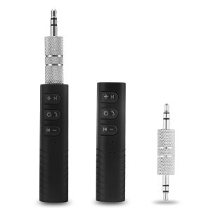 BOKEWU Wireless Bluetooth 5.0 Receiver Transmitter Adapter 3.5mm Jack Music Audio AUX Handsfree Receiver for Car Headphone