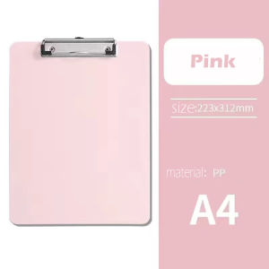 A4 Clip Board Hard Board Long Clipboard File Paper Folder Writing Pad Office School Supplies