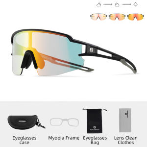 ROCKBROS Photochromic Cycling Glasses Men Women Outdoor Sports Hiking Sunglasses Photochromic Eyewear MTB Road Bicycle Goggles