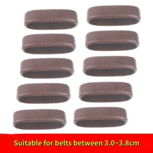 10pcs Set Genuine Mens Leather Belt Ring Belt Buckle Loop Fixing Tail Accessories Buckle Keychain Leather Ring Width 4cm