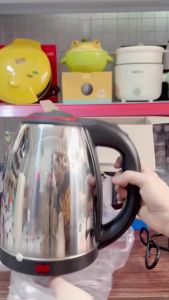 [Giá Hủy Diệt] Ấm Đun Siêu Tốc Inox 1.8L – Công Suất 1800W Thiết Kế Đẹp Phù Hợp Gia Đình