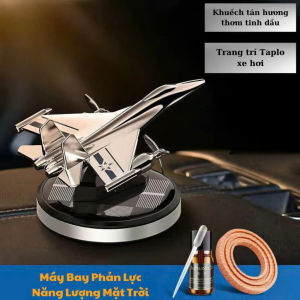 Nước hoa ô tô sử dụng năng lượng mặt trời mô hình máy bay phản lực khuếch tán hương thơm khử mùi trên xe hơi