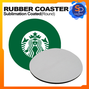 Personalized Sublimation Coated Round/Square Rubber Coaster Sublimation Consumables