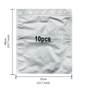 10 Pcs Mylar Bags for Food Storage Reusable Rice Dispenser 25kilos sale Kitchen Organizer Food Container Aluminum Foil Storage Zipper Bag Anti-Mold Light Block Imbakan Pagkain Not Included Oxygen Absorbers
