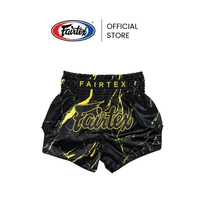Fairtex กางเกงมวย BS1947 สี Black Marble กางเกงมวยไทยไมโครซาติน ทรงเพรียว เอวยางยืด 8 แถบ กระชับขึ้น ใช้งานยาวนาน ใส่ซ้อมมวยสากล มวยไทยได้