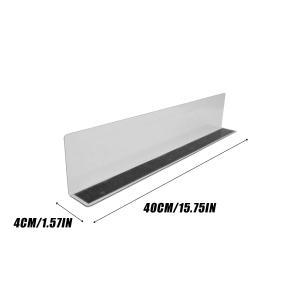 Acrylic L-shaped Shelving Dividers Bottom Magnetic Design For Store Goods Separators Supermarket Commodity Divider Holder