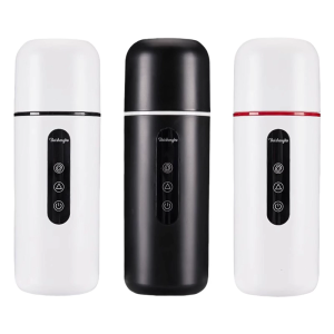 Portable Electric Travel Kettle 12V/24V Car Heater with Built In Stirring Function Easy to Carry for Drink Coffee Milk