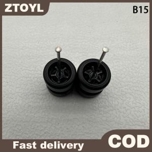 ZTOYL Innovative ABS Basic Modified Parts Vehicle Toy For Hotwheels Tomica Mini GT 1 Set 1 64 Model Car Wheels With Rubber Tires