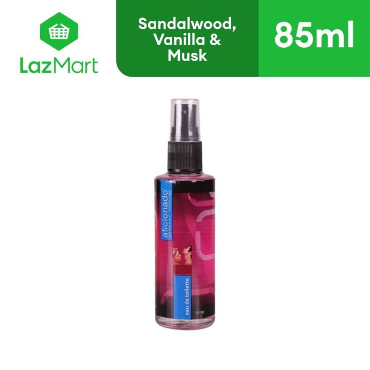 Aficionado F60 Sandalwood, Vanilla and Musk Eau De Parfum For Women 85ml  (Assorted Bottle Colors) Lazada PH