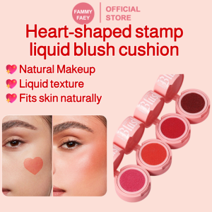 【FAMMY FAEY】New Love-Shaped Seal Liquid Blush Air Cushion Velvet Lubrication