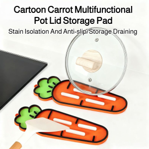 Storage Rack Soft and Comfortable Adsorbable Storage Mat Carrot Non-slip Durable Environmentally Friendly
