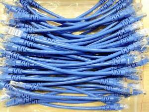 FUSSIN 10pcs 0.15m 0.3m UTP CAT6 cable RJ45 network Patch cords copper wires LAN line For Gigabit Ethernet Router PC Computer