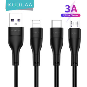 KUULAA Dây sạc Durable USB Cable Micro USB Cable Fast Charging Cable Android Mobile Phone Type C Cable Wire For Samsung Huawei Xiaomi Vivo Oppo Cord iPhone Lightning Cable for iPhone 14 13 12 11 Pro Max