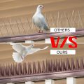 Alat duri pengusir kucing Anjing / Paku anti kucing Plastik Anti Kucing paku Anti burung Merpati Wall Spike Anti-Climbing Spike Wall Anti Maling Panjat Tembok Pagar Kawat Duri Garden Pest Repeller Pigeon Cat Deterrent Garden Security Deterrent Tool. 