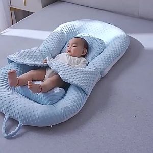 Bed Set For NewBorn Baby With Pillow Nursing Pillow Cotton Baby Portable Nest Travel Bed