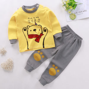 Baby Boy Clothes Baby Long Sleeve Cartoon Pajamas Boy Baju Tidur Cotton Pajamas Set Pajama For Kids Terno For Kids Boy Set Kids Pajama  