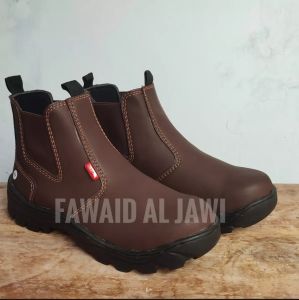 Sepatu Safety Slip On Murah Elastis King Kickress Kulit Omega Impor Ujung Baja Kerja Kitchen Kantor