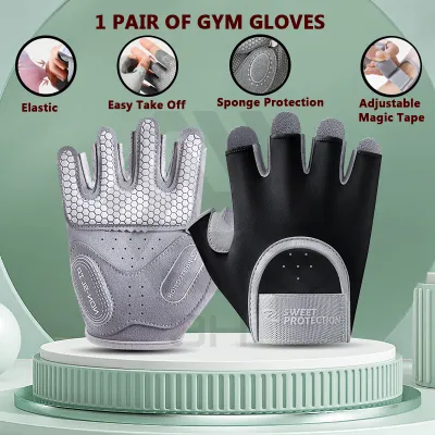 3H 1 Pair Gym Gloves Sports Cycling Workout Weightlifting Fitness Bodybuilding Glove