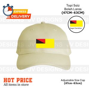 [ CAP ] AMAZING NEGERI SEMBILAN FLAG LOGO  EMBROIDERY/ SULAM DESIGN CAP