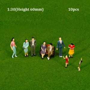 ADAM 10/100pcs Mixed Color Model Building People Figures 1:30 1:100 1:200 Scale Different Poses Simulation Doll Train Scenery Passengers Stand/Sit People Model