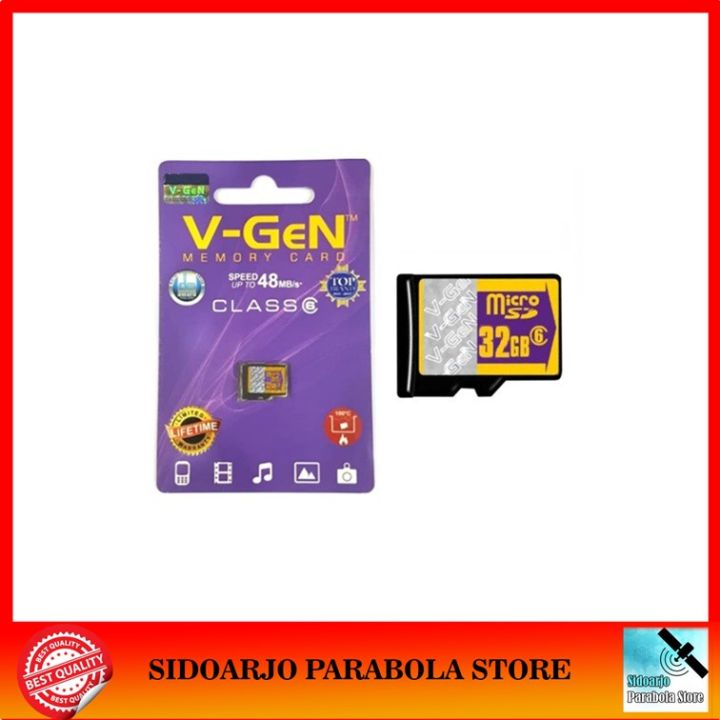 VGen MicroSD 32GB SDHC Card Class 6 Speed Up To 48MB/s Lifetime